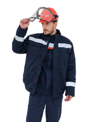 Куртка-накидка для защиты от электрической дуги, 50,4 кал/см2, утепл.